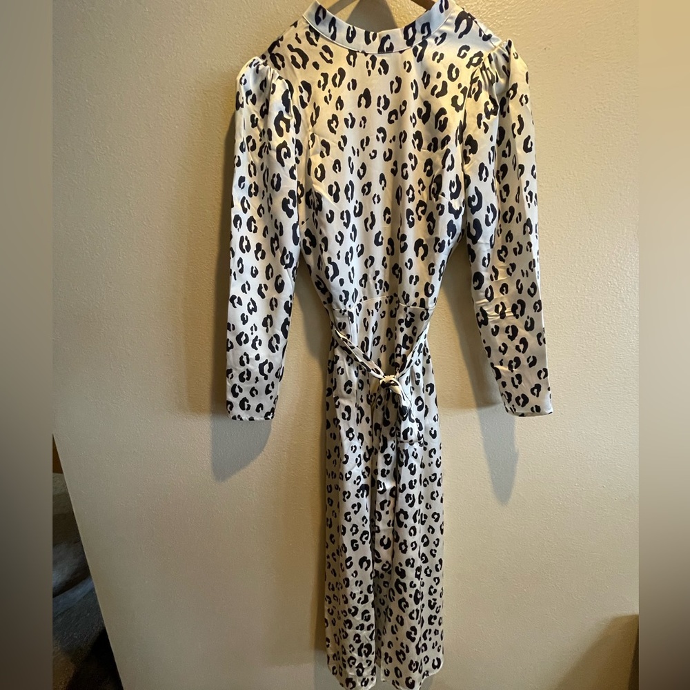 Reformation Julias Snow Leopard Dress